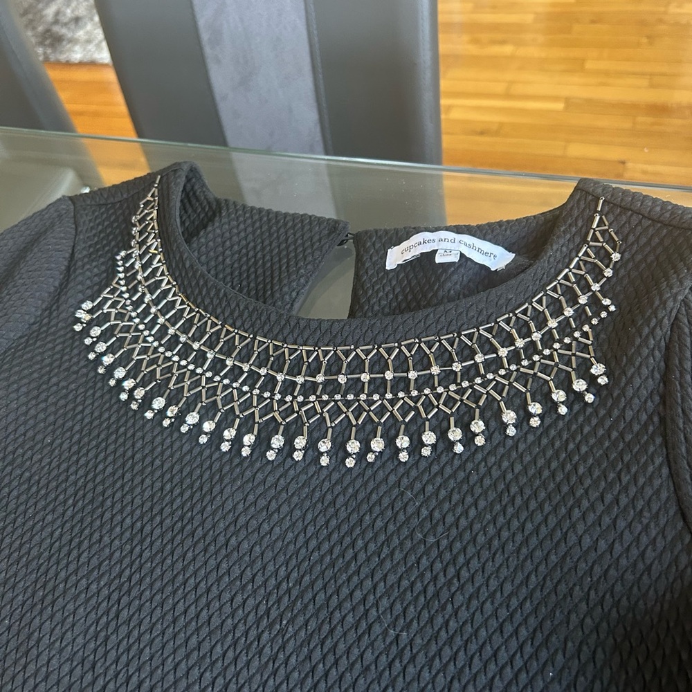 Cupcakes and cashmere black dress